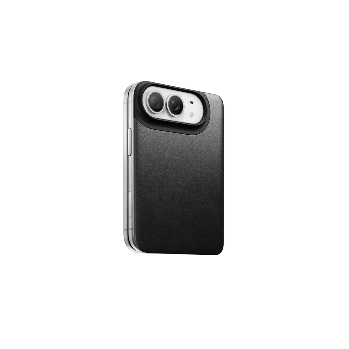 Nomad Magnetic Back with Horween Leather for iPhone Duo - Black