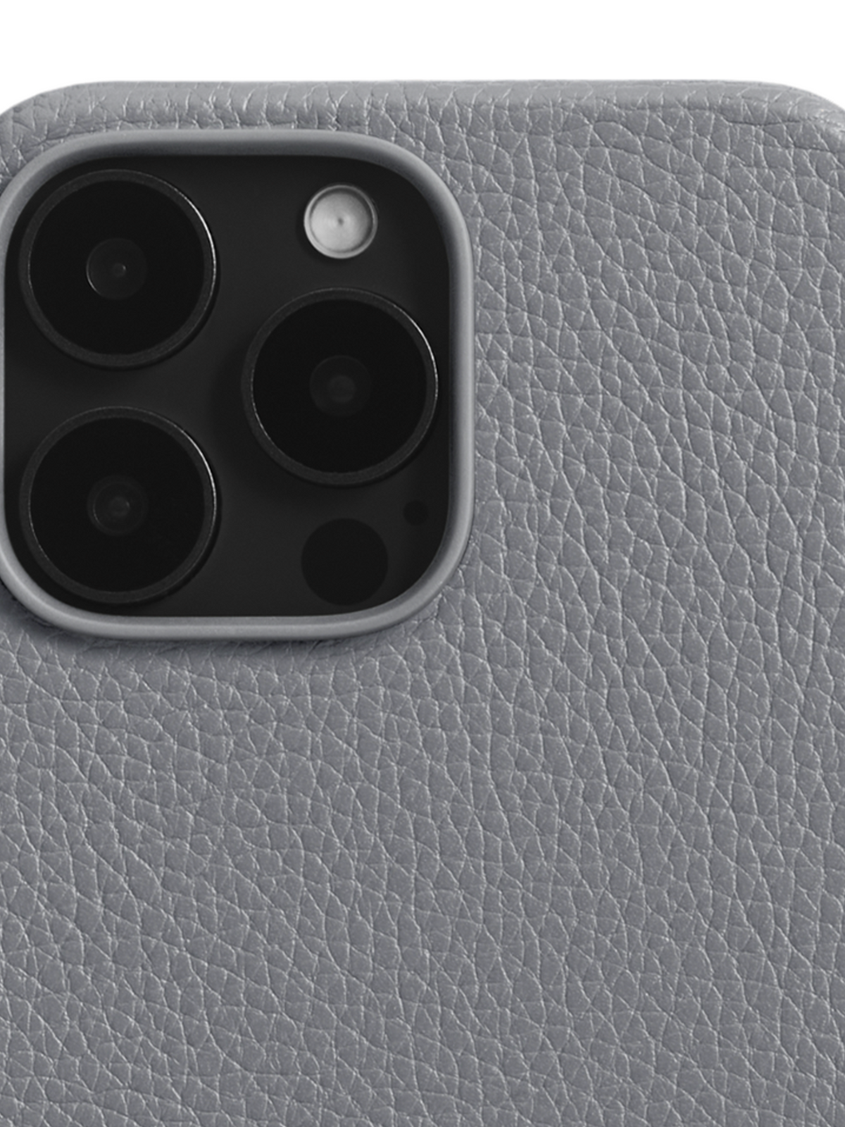 Woolnut Leather Case for iPhone 16 Pro Max - Grey